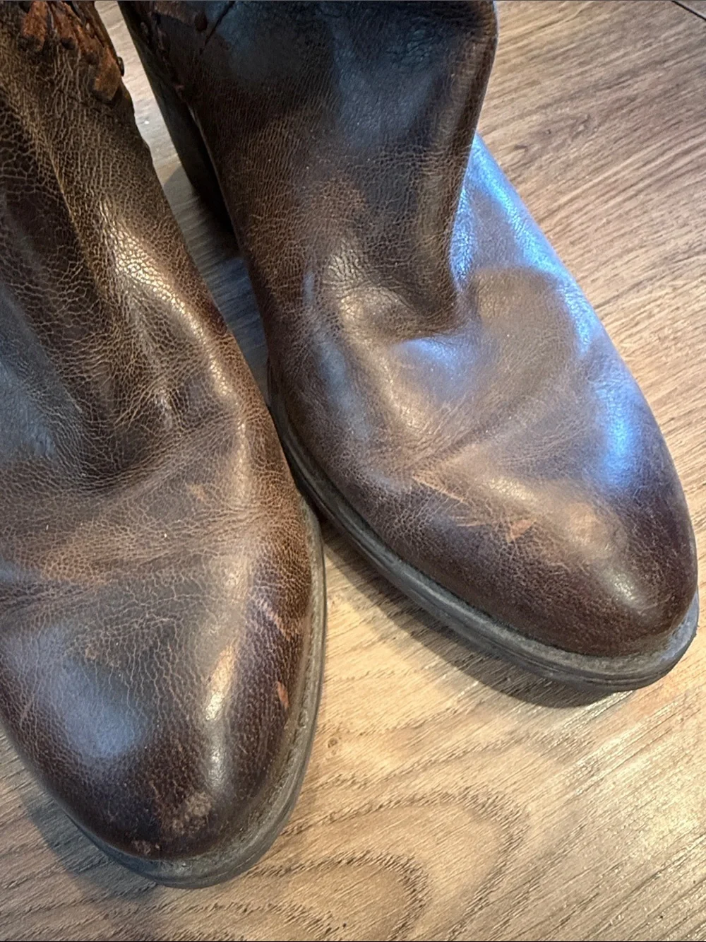 OTBT Santa Fe Bootie Coffeebean Brown Leather Size 8.5